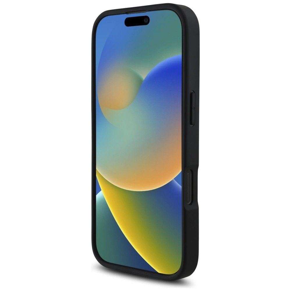 iPhone 16 Pro – Karl Lagerfeld HC Grained PU Cardslot Metal Elong dėklas - Juodas 4