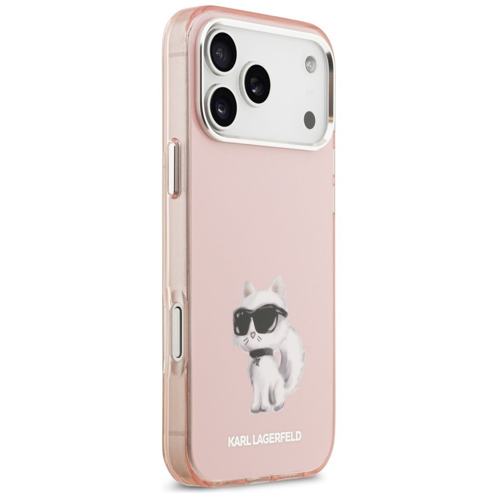 iPhone 17 Pro Max dėklas Karl Lagerfeld IML Aquarelle Choupette & Logo, MagSafe – rožinis 3 iPhone 17 Pro Max dėklas Karl Lagerfeld IML Aquarelle Choupette & Logo, MagSafe – rožinis 3
