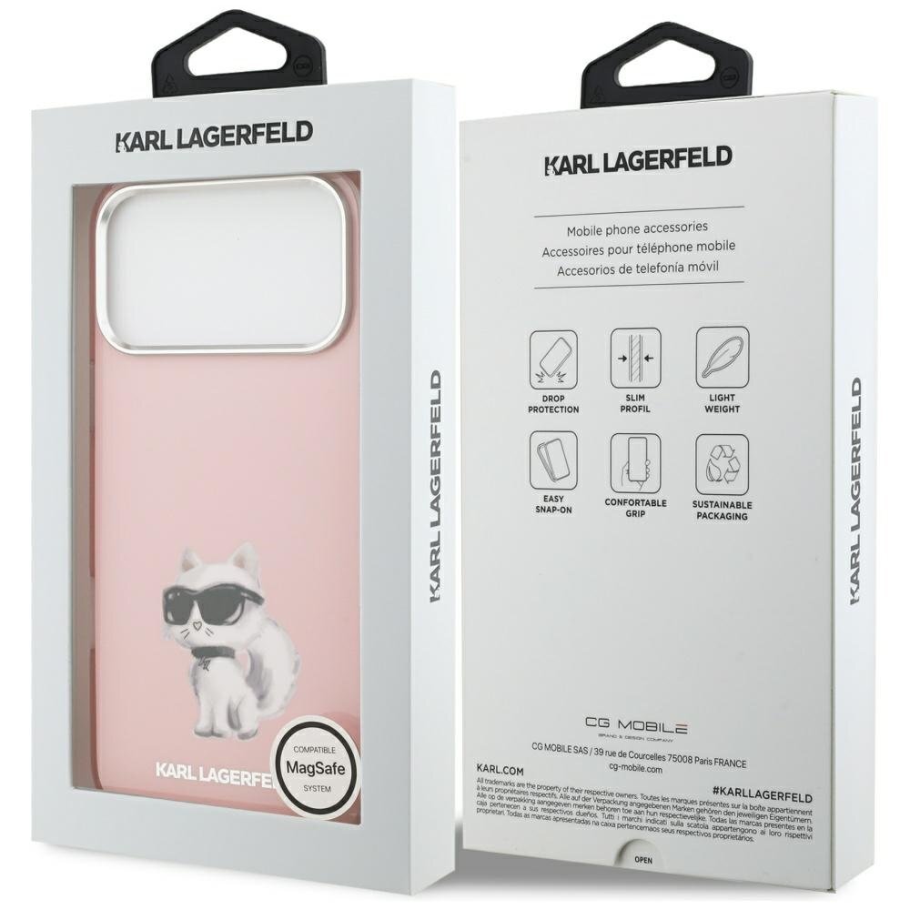 iPhone 17 Pro Karl Lagerfeld IML Aquarelle Choupette & Logo MagSafe dėklas – rožinis 7 iPhone 17 Pro Karl Lagerfeld IML Aquarelle Choupette & Logo MagSafe dėklas – rožinis 7