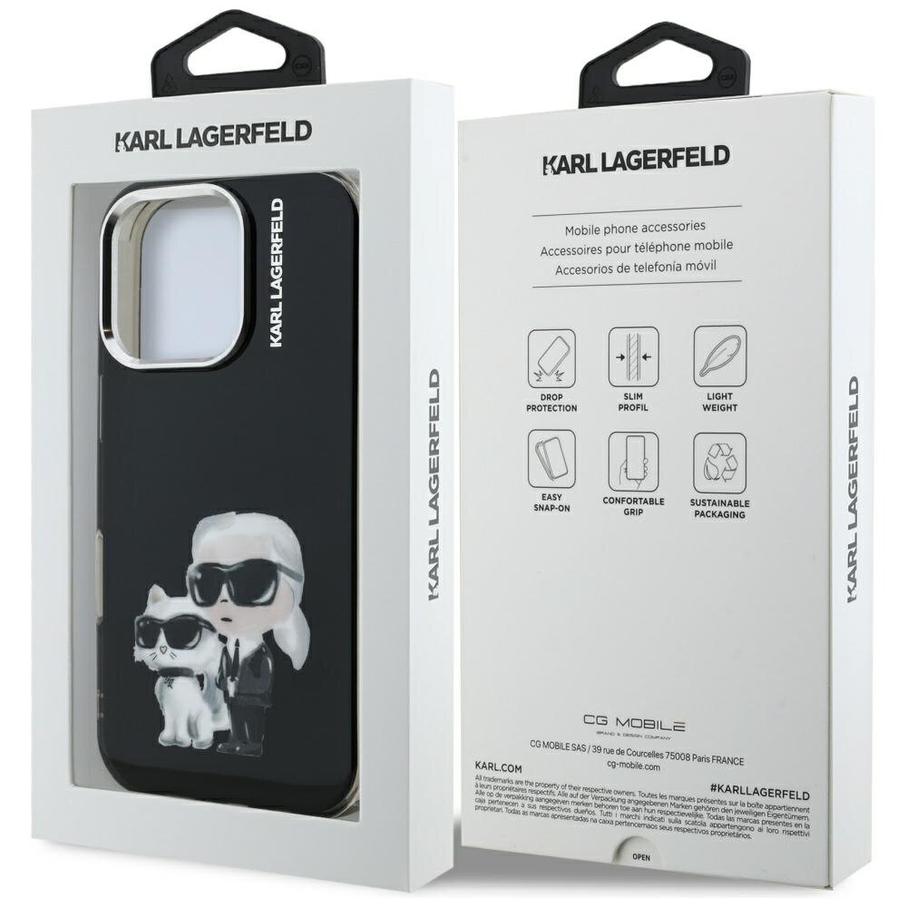 iPhone 16 Pro Max Karl Lagerfeld IML Aquarelle Karl & Choupette & Logo dėklas – juodas 7 iPhone 16 Pro Max Karl Lagerfeld IML Aquarelle Karl & Choupette & Logo dėklas – juodas 7