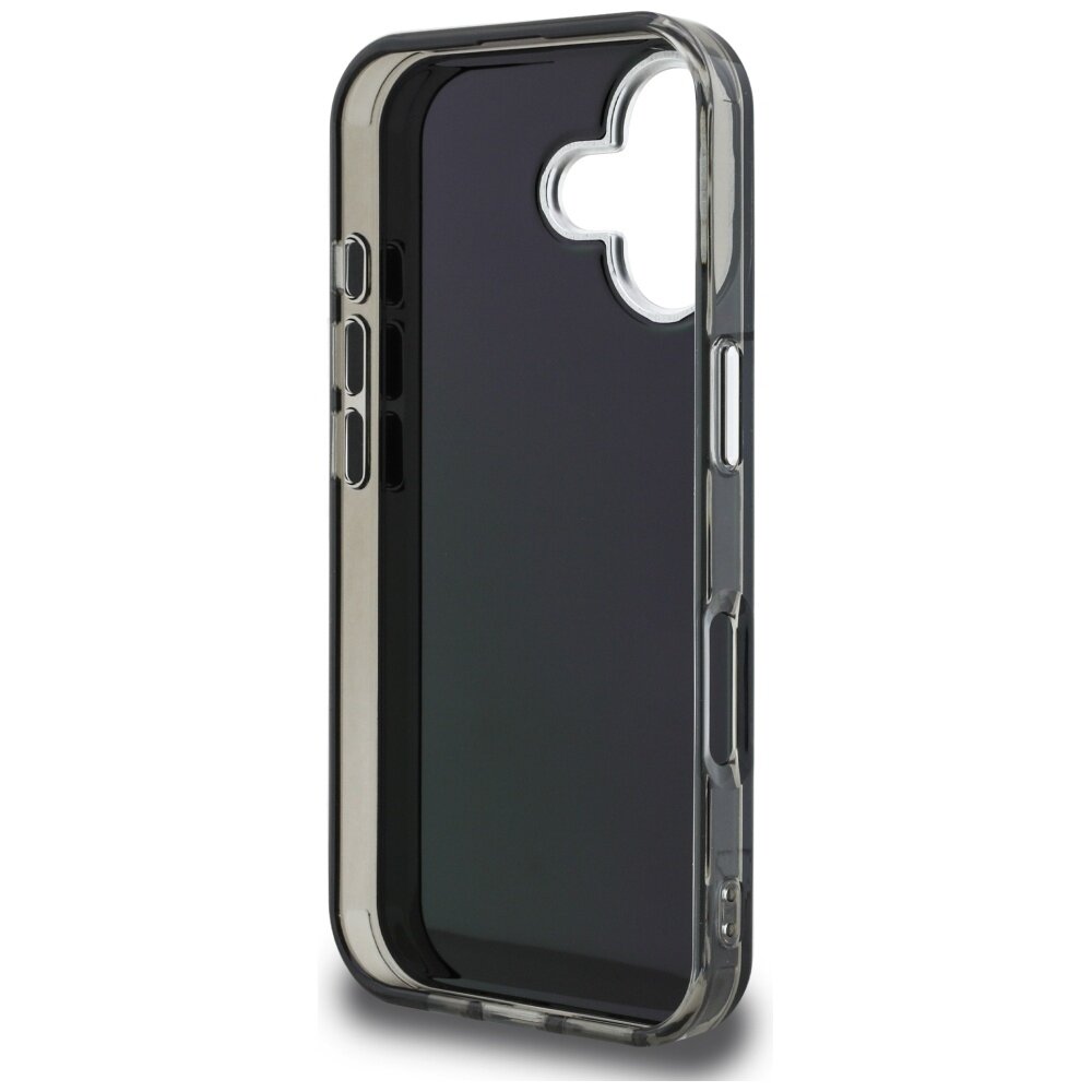 iPhone 16 Karl Lagerfeld IML Aquarelle Karl & Choupette & Logo dėklas – juodas 6