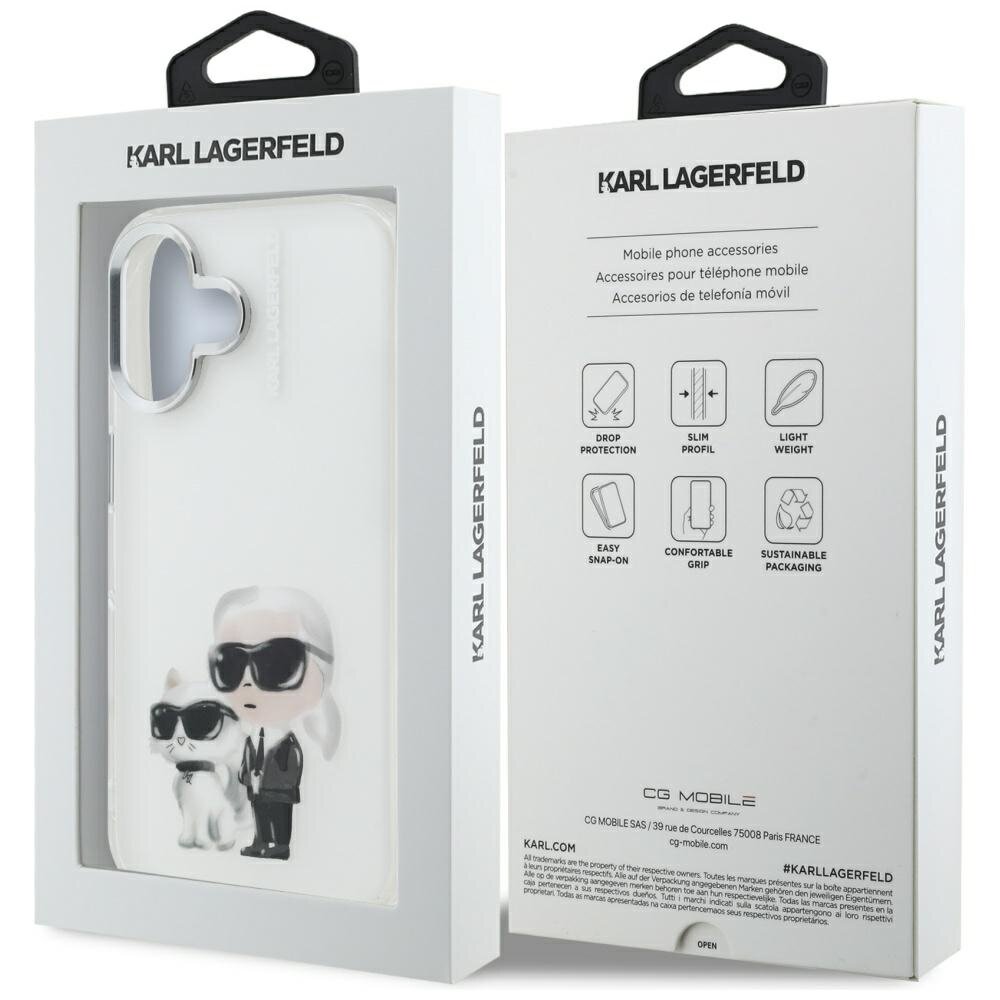iPhone 16 Karl Lagerfeld IML Aquarelle Karl & Choupette & Logo dėklas – baltas 7 iPhone 16 Karl Lagerfeld IML Aquarelle Karl & Choupette & Logo dėklas – baltas 7