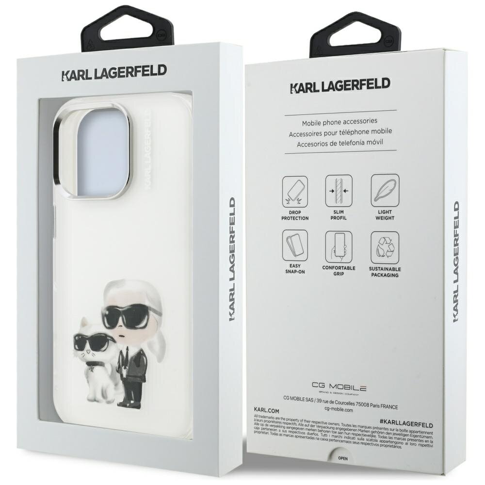 iPhone 16 Pro Karl Lagerfeld IML Aquarelle Karl & Choupette & Logo dėklas – baltas 7 iPhone 16 Pro Karl Lagerfeld IML Aquarelle Karl & Choupette & Logo dėklas – baltas 7