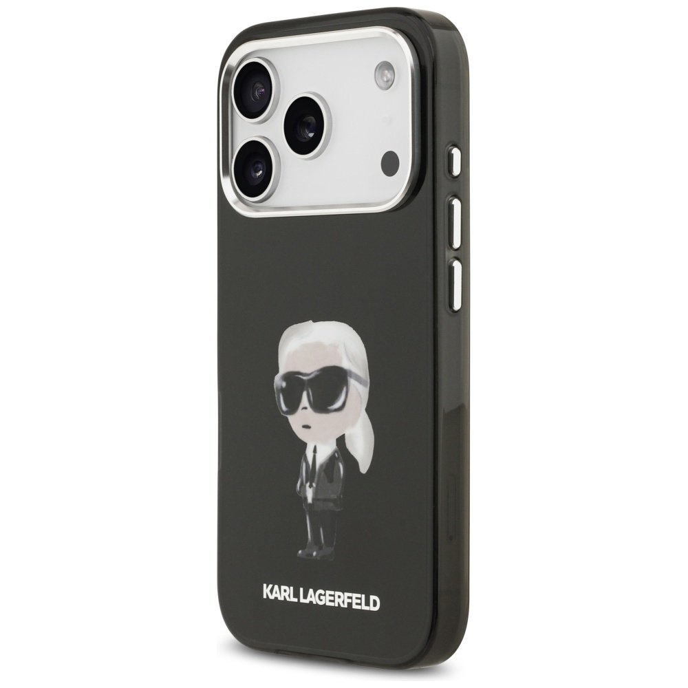 iPhone 17 Pro Karl Lagerfeld IML Aquarelle Karl & Logo MagSafe dėklas – juodas 1