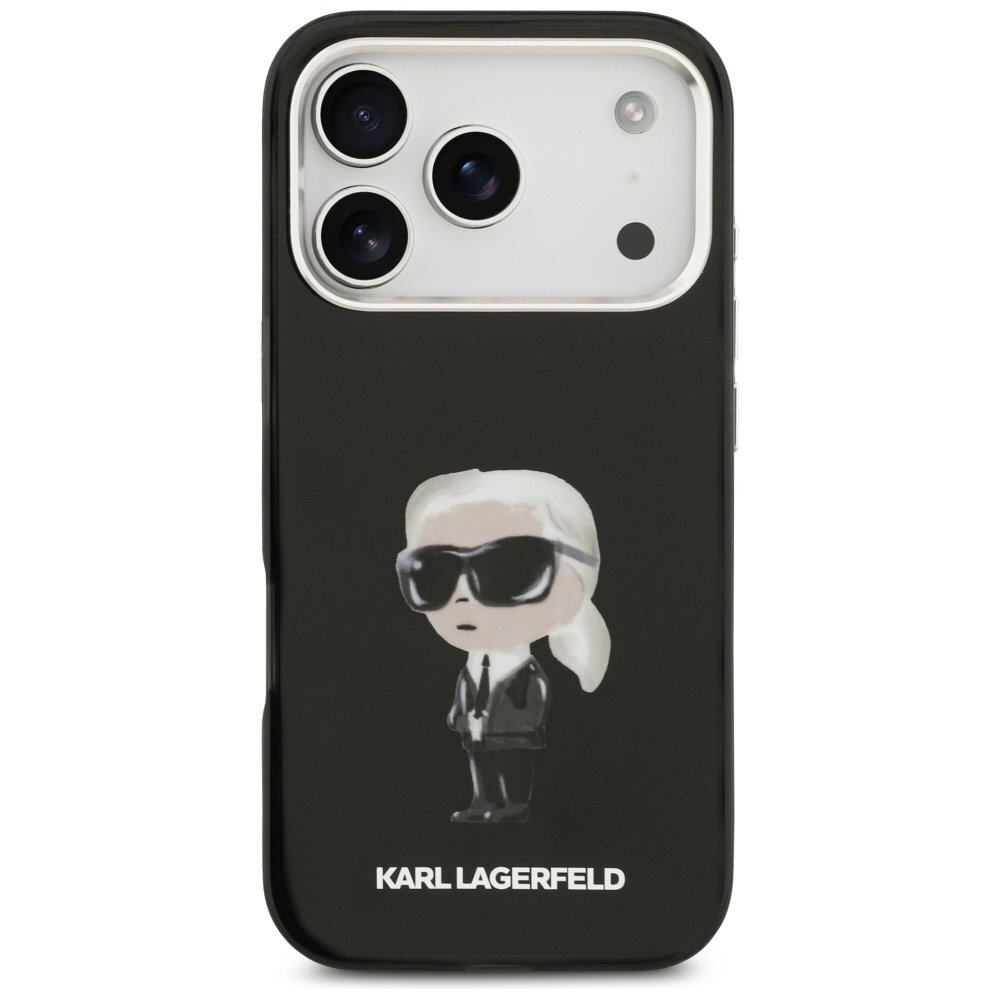 iPhone 17 Pro Karl Lagerfeld IML Aquarelle Karl & Logo MagSafe dėklas – juodas 2