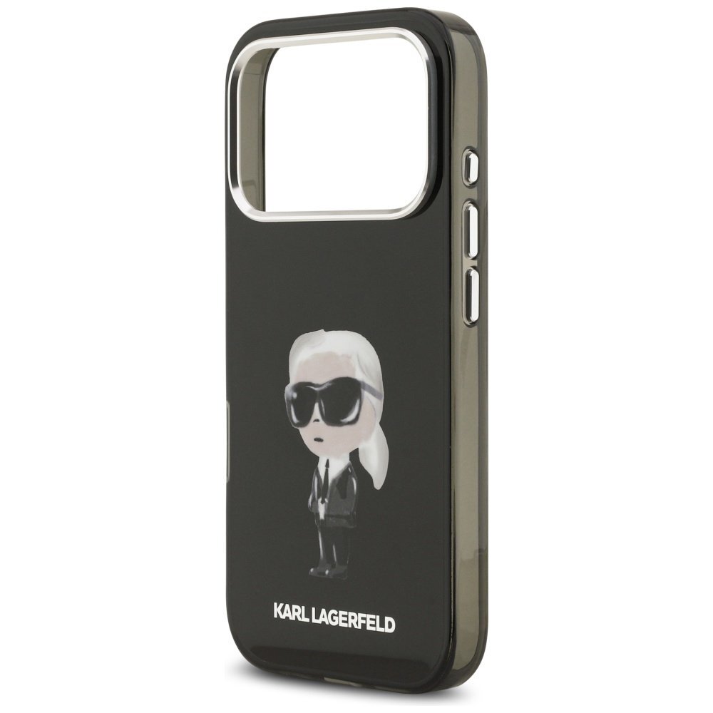 iPhone 17 Pro Karl Lagerfeld IML Aquarelle Karl & Logo MagSafe dėklas – juodas 5