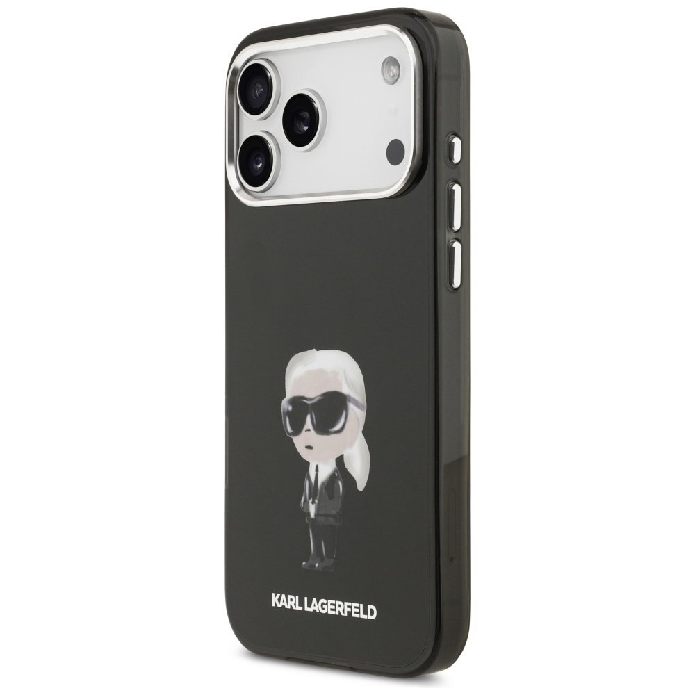 iPhone 17 Pro Max Karl Lagerfeld IML Aquarelle Karl & Logo MagSafe dėklas – juodas 1