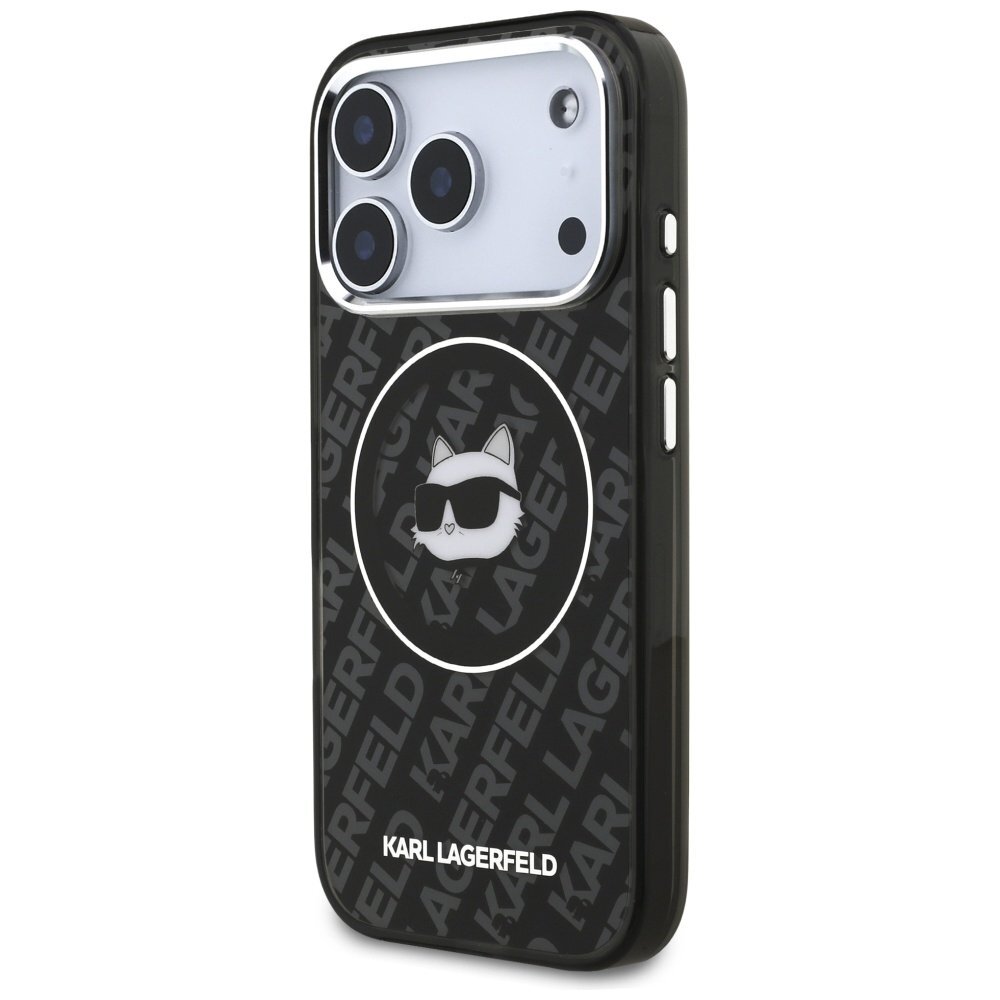 iPhone 17 Pro dėklas Karl Lagerfeld IML Choupette Head Logo, MagSafe – juodas 1 iPhone 17 Pro dėklas Karl Lagerfeld IML Choupette Head Logo, MagSafe – juodas 1