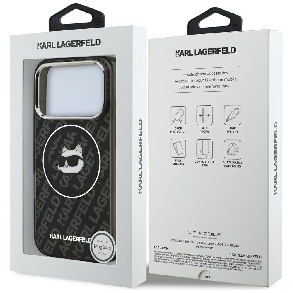 iPhone 17 Pro dėklas Karl Lagerfeld IML Choupette Head Logo, MagSafe – juodas 7 iPhone 17 Pro dėklas Karl Lagerfeld IML Choupette Head Logo, MagSafe – juodas 7