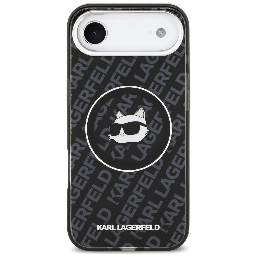 iPhone Air Karl Lagerfeld IML Choupette Head Logo MagSafe dėklas – juodas 2 iPhone Air Karl Lagerfeld IML Choupette Head Logo MagSafe dėklas – juodas 2