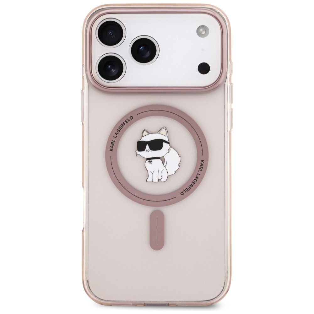 iPhone 17 Pro Max Karl Lagerfeld IML Choupette MagSafe dėklas – rožinis 2 iPhone 17 Pro Max Karl Lagerfeld IML Choupette MagSafe dėklas – rožinis 2