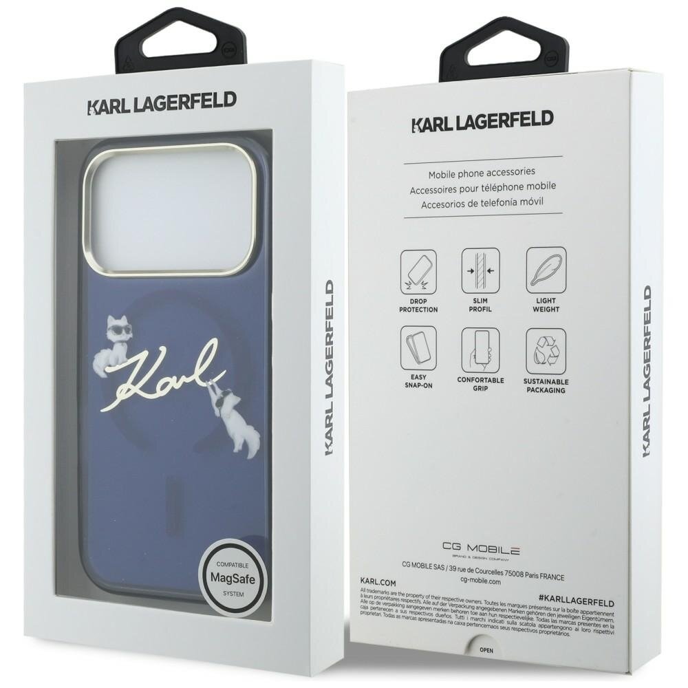 iPhone 17 Pro Karl Lagerfeld IML Choupettes Karl Script Logo MagSafe dėklas – mėlynas 7 iPhone 17 Pro Karl Lagerfeld IML Choupettes Karl Script Logo MagSafe dėklas – mėlynas 7