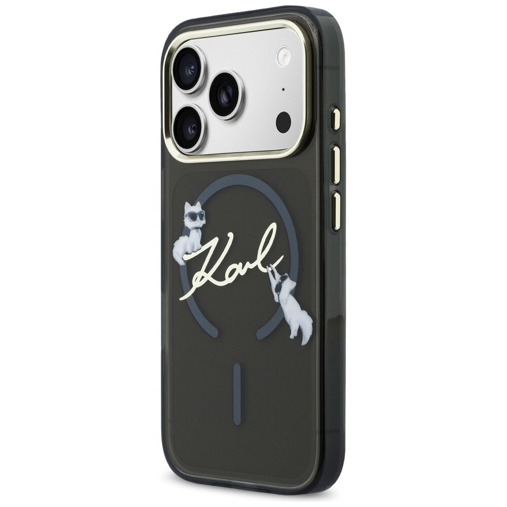 iPhone 17 Pro Max Karl Lagerfeld IML Choupettes Karl Script Logo MagSafe dėklas – juodas 1 iPhone 17 Pro Max Karl Lagerfeld IML Choupettes Karl Script Logo MagSafe dėklas – juodas 1