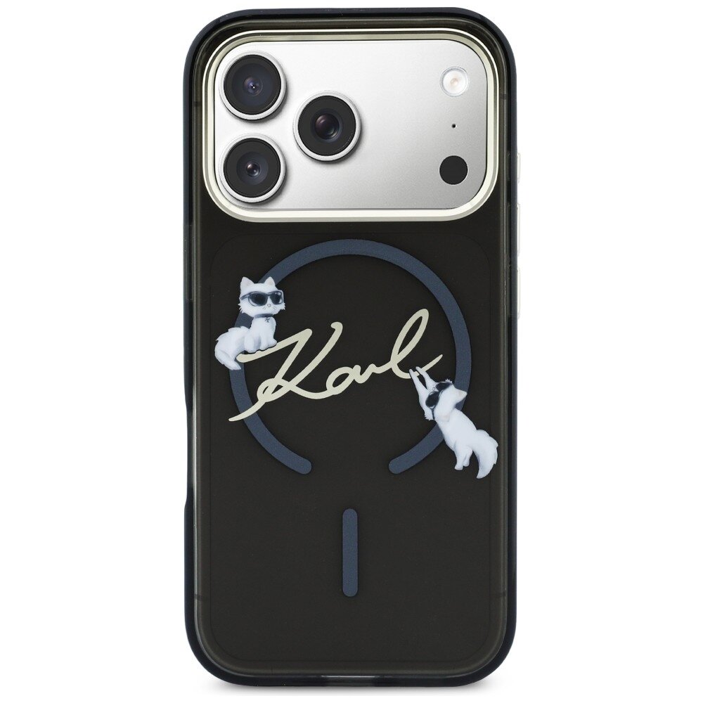iPhone 17 Pro Max Karl Lagerfeld IML Choupettes Karl Script Logo MagSafe dėklas – juodas 2 iPhone 17 Pro Max Karl Lagerfeld IML Choupettes Karl Script Logo MagSafe dėklas – juodas 2