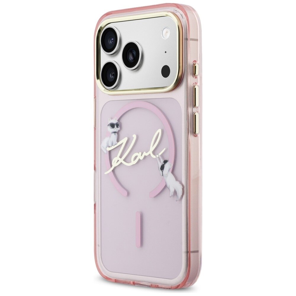 iPhone 17 Pro Max Karl Lagerfeld IML Choupettes Karl Script Logo MagSafe dėklas – rožinis 1 iPhone 17 Pro Max Karl Lagerfeld IML Choupettes Karl Script Logo MagSafe dėklas – rožinis 1