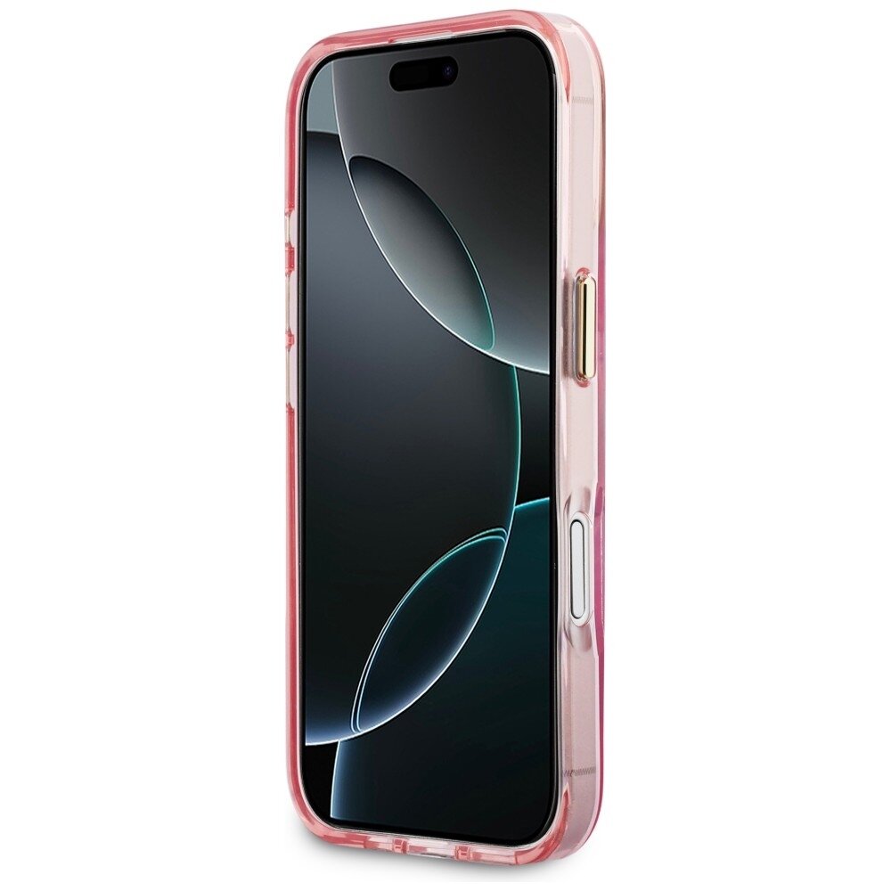 iPhone 17 Karl Lagerfeld IML Choupettes Karl Script Logo MagSafe dėklas – rožinis 4