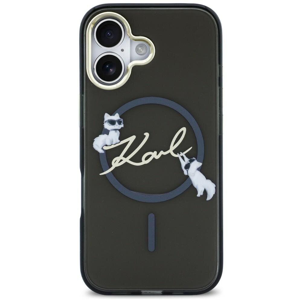 iPhone Air Karl Lagerfeld IML Choupettes Karl Script Logo MagSafe dėklas – juodas iPhone Air Karl Lagerfeld IML Choupettes Karl Script Logo MagSafe dėklas – juodas