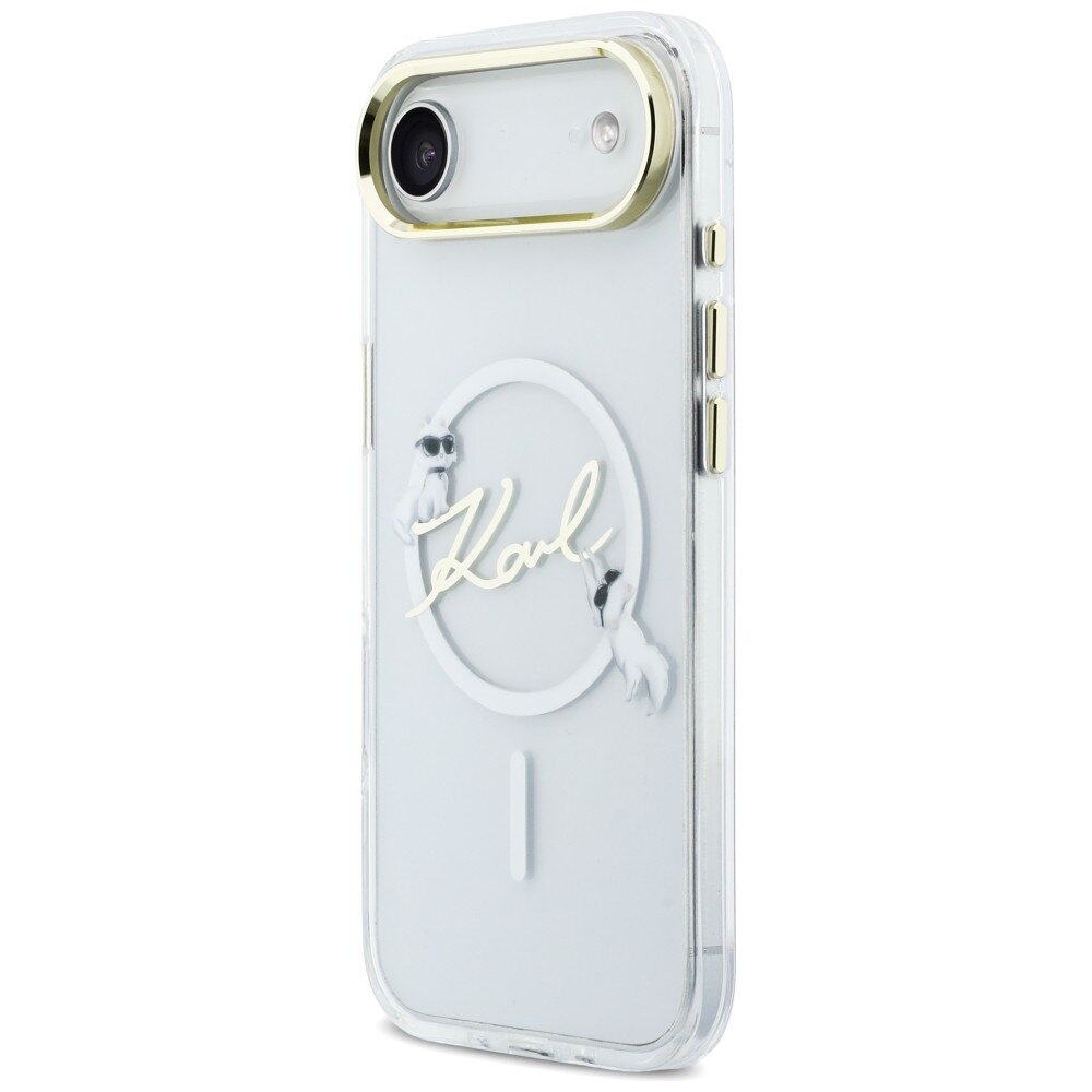 iPhone Air Karl Lagerfeld IML Choupettes Karl Script Logo MagSafe dėklas – skaidrus 1