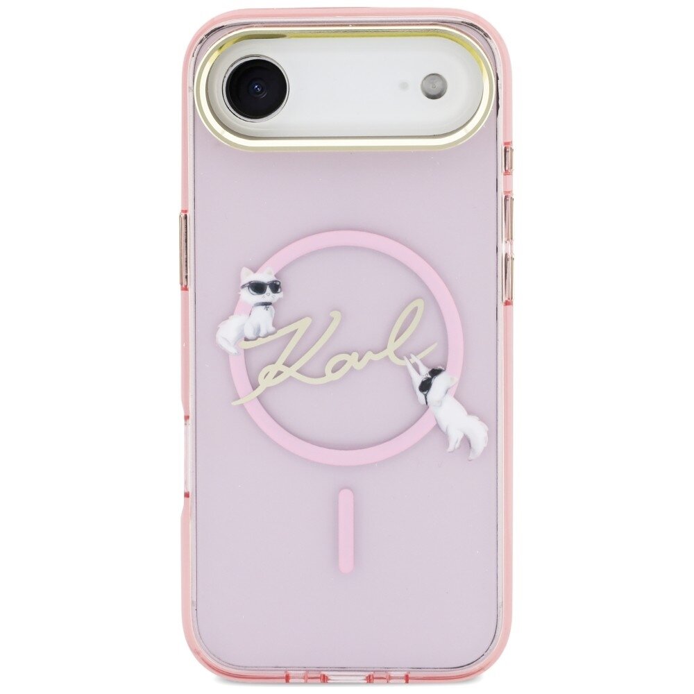 iPhone Air Karl Lagerfeld IML Choupettes Karl Script Logo MagSafe dėklas – rožinis 2 iPhone Air Karl Lagerfeld IML Choupettes Karl Script Logo MagSafe dėklas – rožinis 2