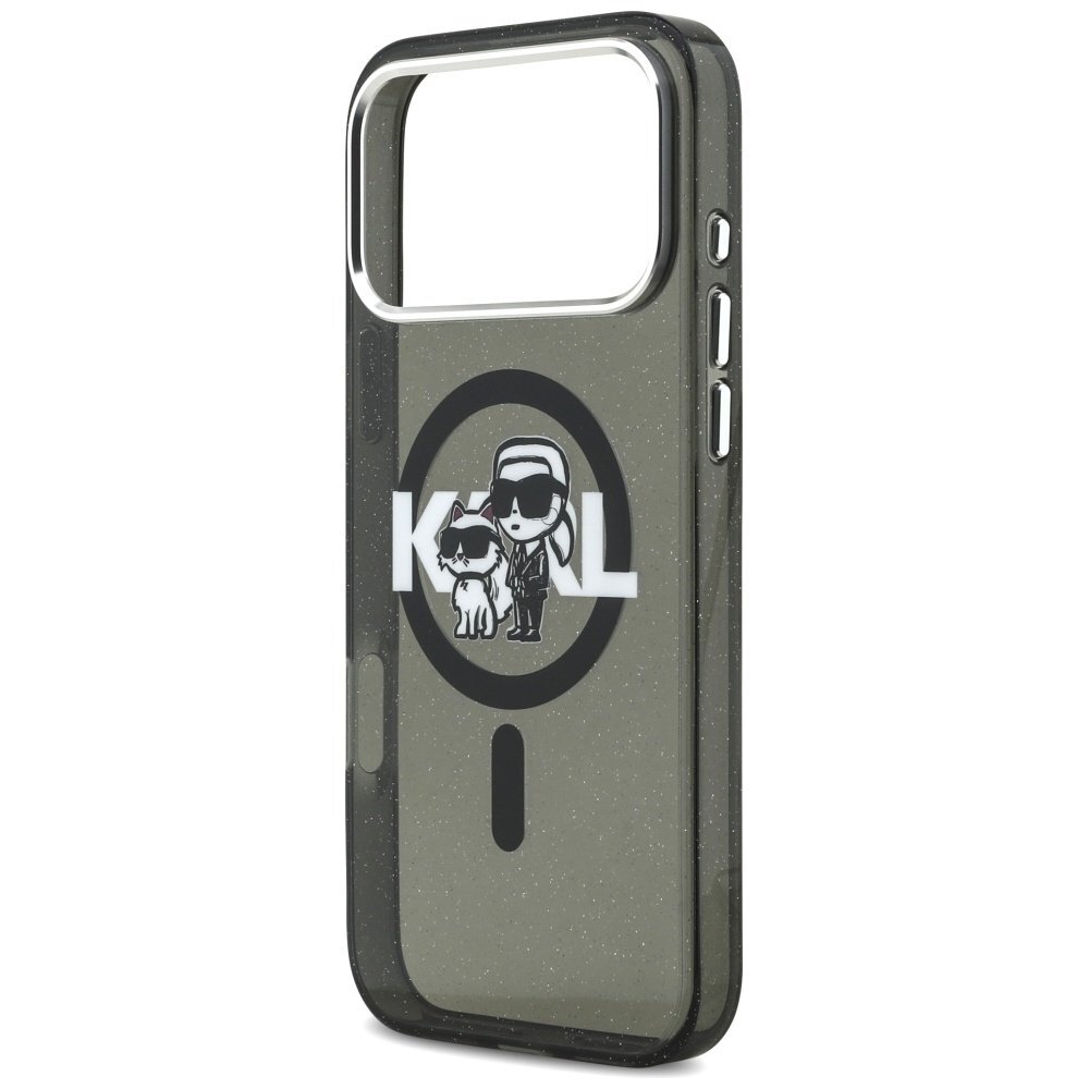 iPhone 17 Pro Max dėklas Karl Lagerfeld IML Glitter Karl & Choupette Sketch Logo, MagSafe – juodas 5 iPhone 17 Pro Max dėklas Karl Lagerfeld IML Glitter Karl & Choupette Sketch Logo, MagSafe – juodas 5