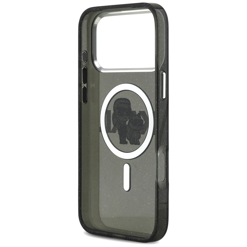 iPhone 17 Pro Max dėklas Karl Lagerfeld IML Glitter Karl & Choupette Sketch Logo, MagSafe – juodas 6 iPhone 17 Pro Max dėklas Karl Lagerfeld IML Glitter Karl & Choupette Sketch Logo, MagSafe – juodas 6