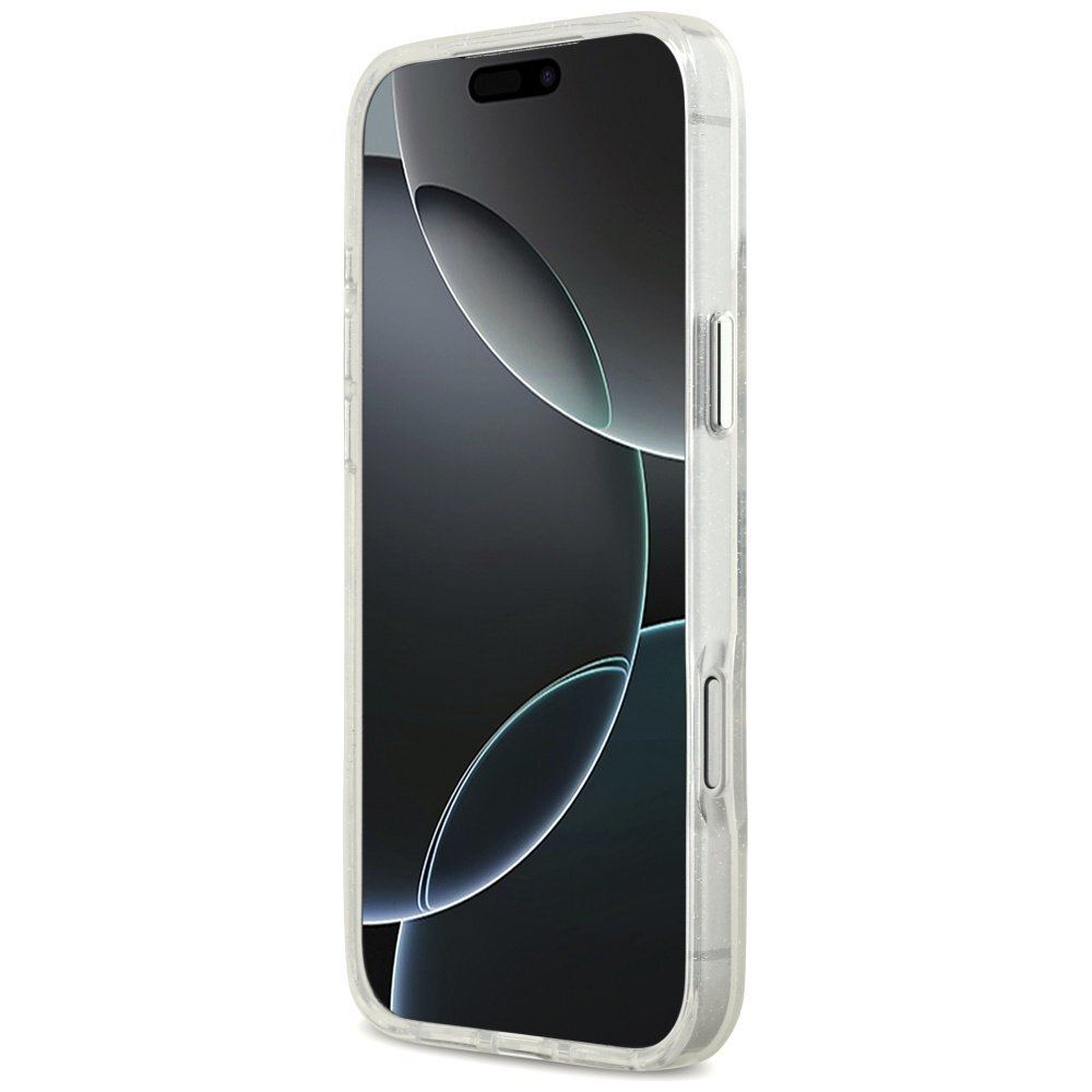 iPhone 17 Pro Max Karl Lagerfeld IML Glitter Karl & Choupette Sketch Logo MagSafe dėklas – skaidrus 4