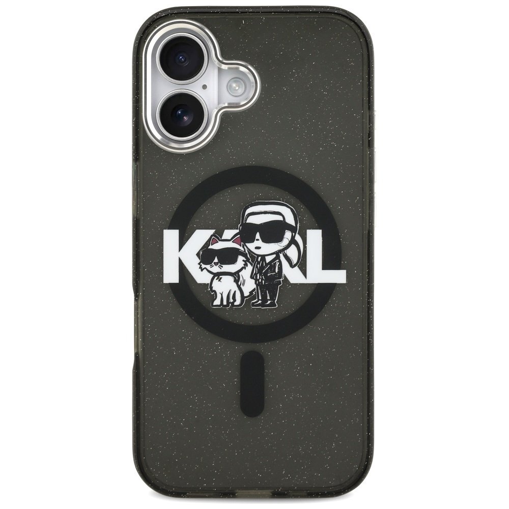 iPhone 17 Karl Lagerfeld IML Glitter Karl & Choupette Sketch Logo MagSafe dėklas – juodas 2 iPhone 17 Karl Lagerfeld IML Glitter Karl & Choupette Sketch Logo MagSafe dėklas – juodas 2