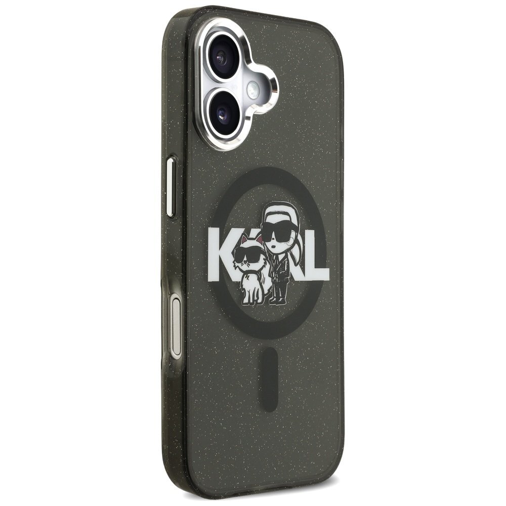 iPhone 17 Karl Lagerfeld IML Glitter Karl & Choupette Sketch Logo MagSafe dėklas – juodas 3 iPhone 17 Karl Lagerfeld IML Glitter Karl & Choupette Sketch Logo MagSafe dėklas – juodas 3