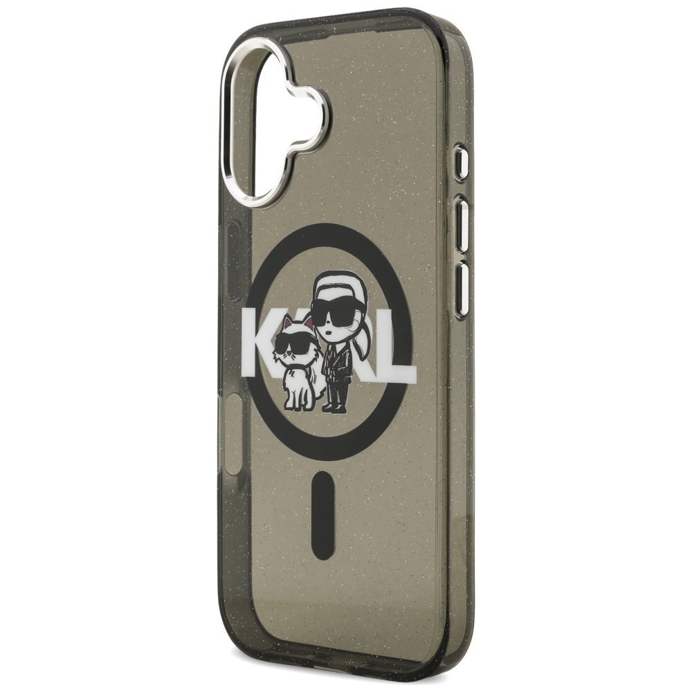 iPhone 17 Karl Lagerfeld IML Glitter Karl & Choupette Sketch Logo MagSafe dėklas – juodas 5 iPhone 17 Karl Lagerfeld IML Glitter Karl & Choupette Sketch Logo MagSafe dėklas – juodas 5