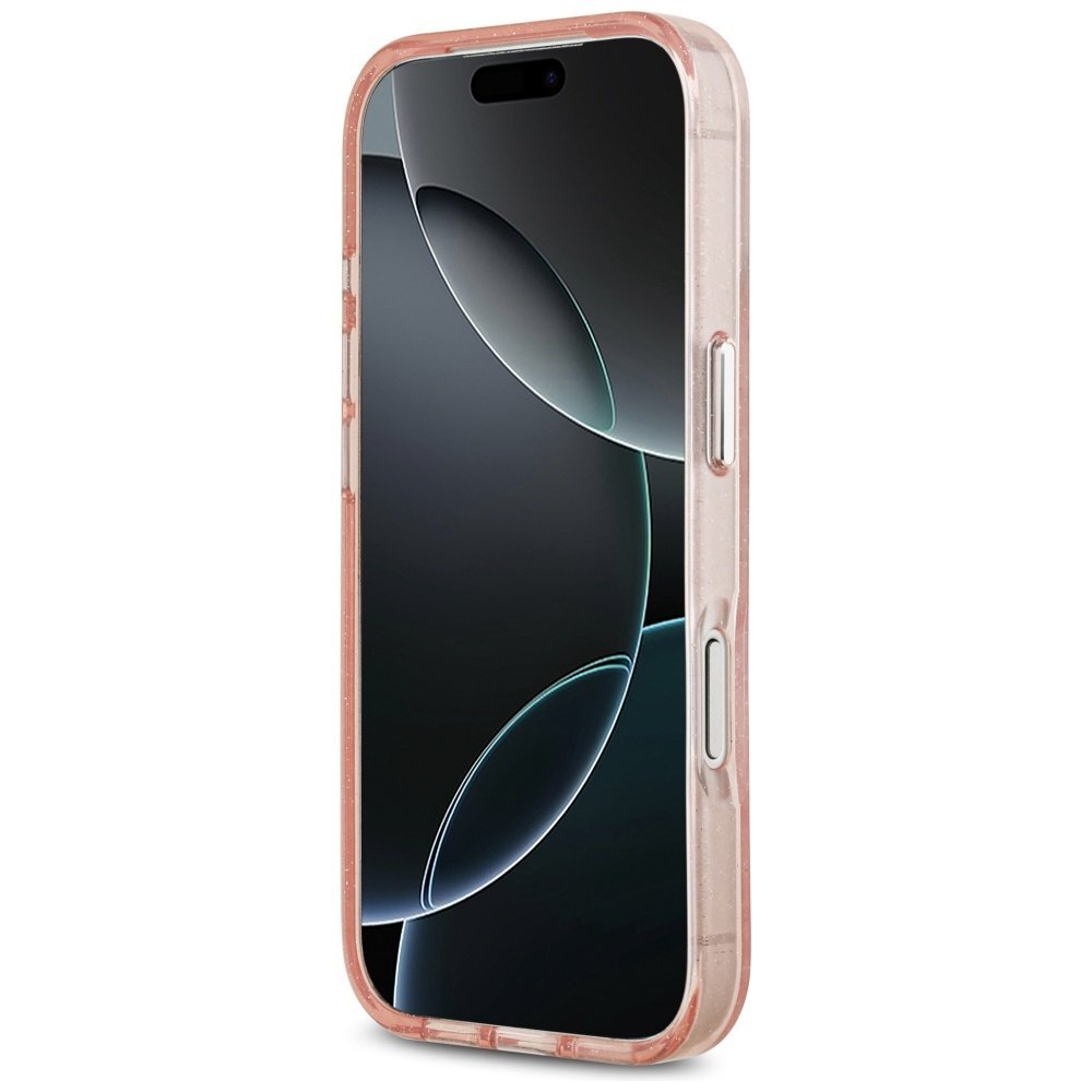 iPhone 17 Pro Max dėklas Karl Lagerfeld IML Glitter Karl & Choupette su MagSafe – rožinis 4