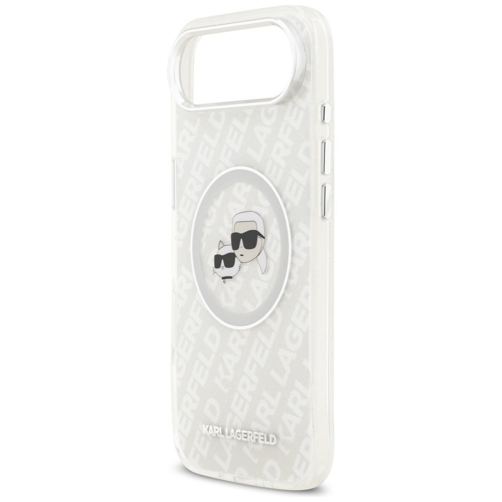 iPhone Air Karl Lagerfeld IML Glitter Karl & Choupette Heads Logo MagSafe dėklas – pilkas 5 iPhone Air Karl Lagerfeld IML Glitter Karl & Choupette Heads Logo MagSafe dėklas – pilkas 5