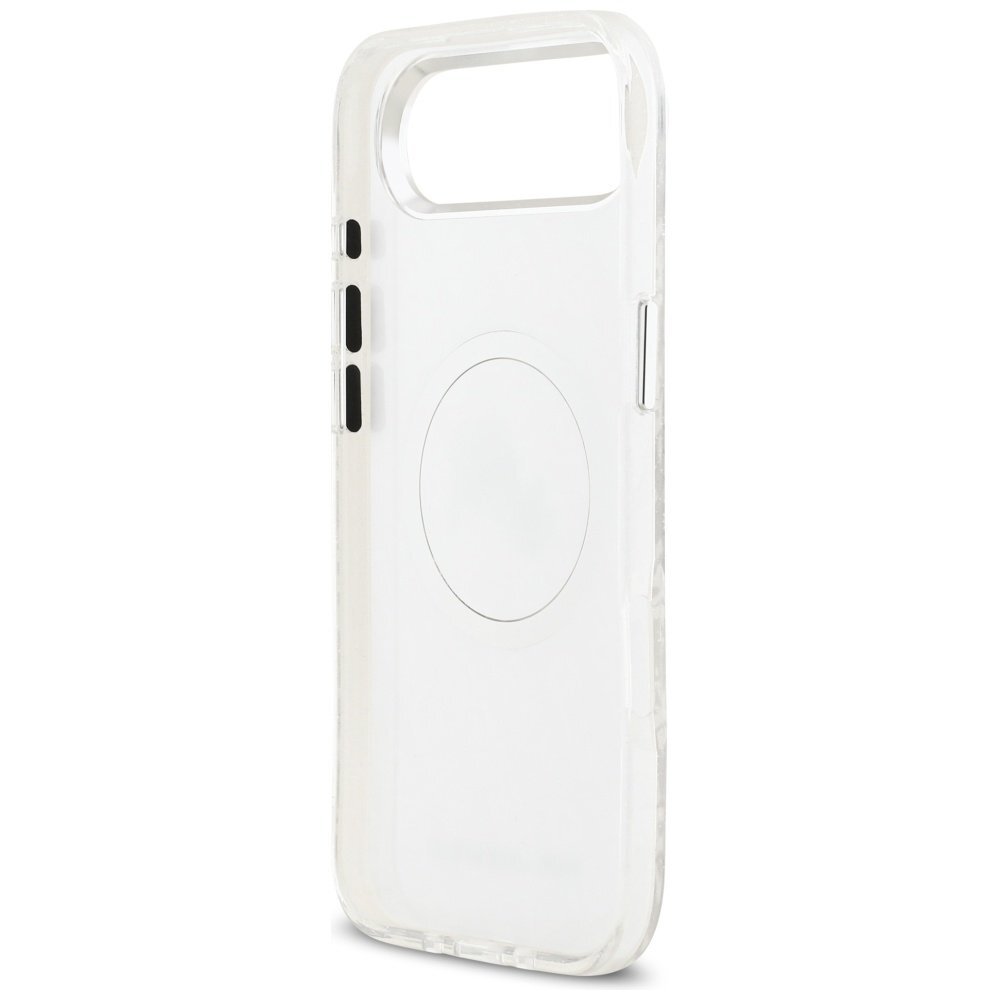 iPhone Air Karl Lagerfeld IML Glitter Karl & Choupette Heads Logo MagSafe dėklas – pilkas 6