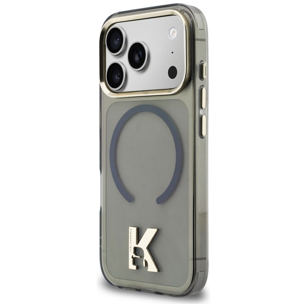iPhone 17 Pro Karl Lagerfeld IML K Head Logo MagSafe dėklas – juodas 1