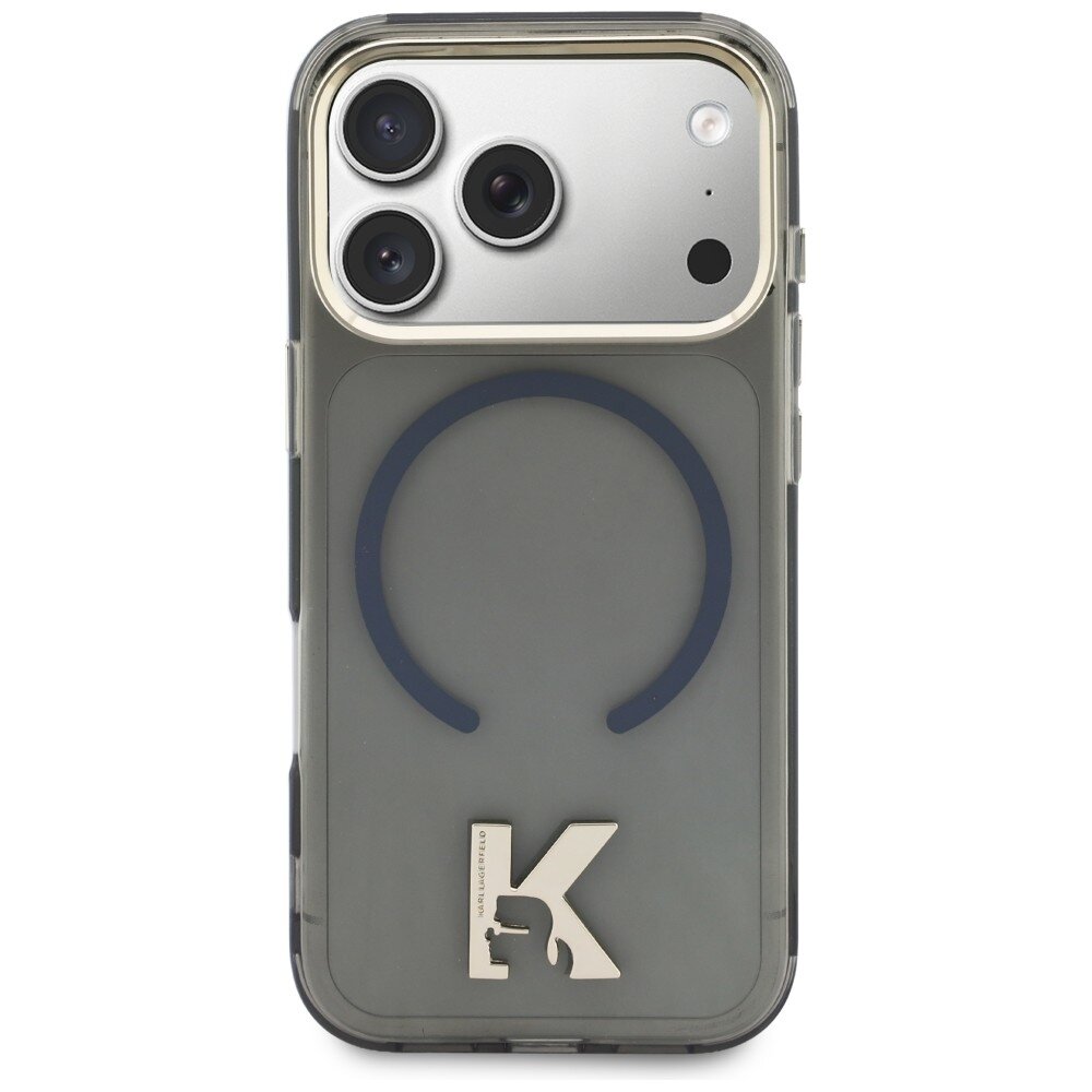 iPhone 17 Pro Karl Lagerfeld IML K Head Logo MagSafe dėklas – juodas 2