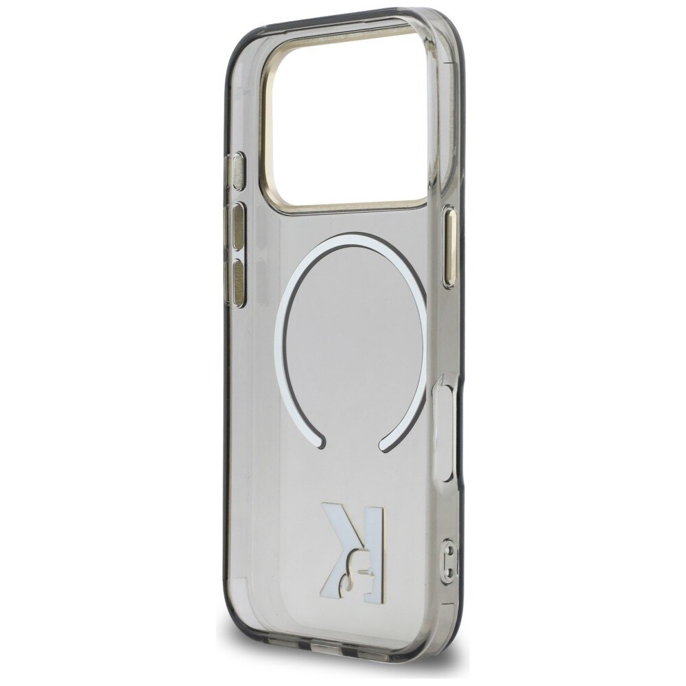 iPhone 17 Pro Karl Lagerfeld IML K Head Logo MagSafe dėklas – juodas 6