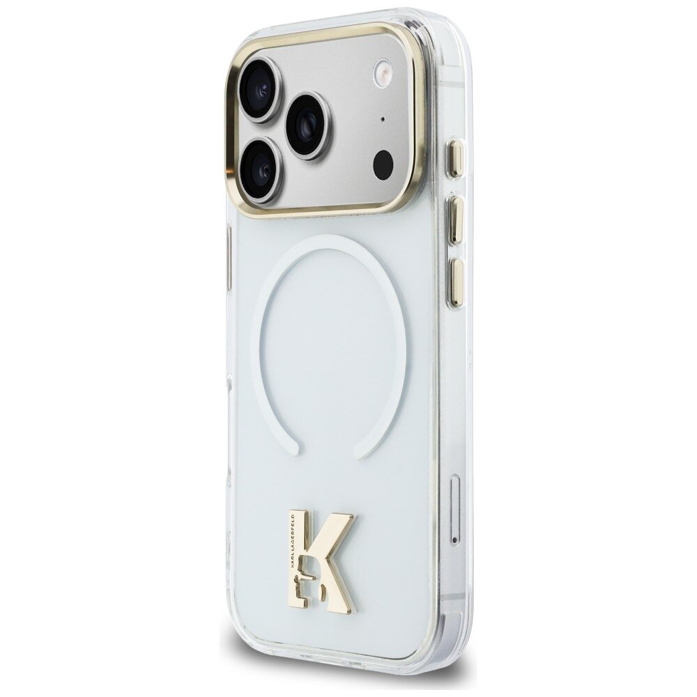 iPhone 17 Pro Karl Lagerfeld IML K Head Logo MagSafe dėklas – skaidrus 1
