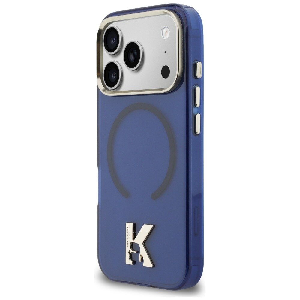 iPhone 17 Pro Max Karl Lagerfeld IML K Head Logo MagSafe dėklas – mėlynas 1 iPhone 17 Pro Max Karl Lagerfeld IML K Head Logo MagSafe dėklas – mėlynas 1