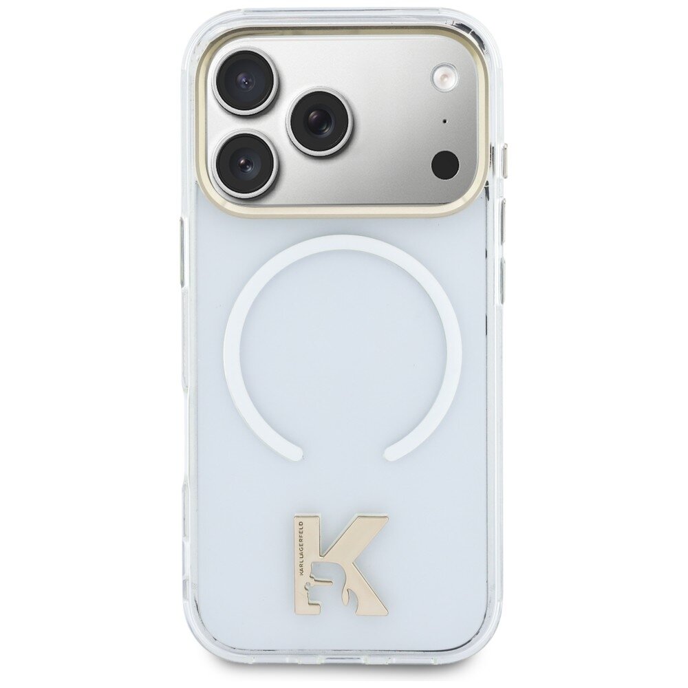 iPhone 17 Pro Max Karl Lagerfeld IML K Head Logo MagSafe dėklas – skaidrus 2