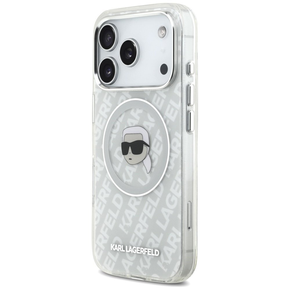 iPhone 17 Pro Max dėklas Karl Lagerfeld IML Karl Head Logo su MagSafe – pilkas 1 iPhone 17 Pro Max dėklas Karl Lagerfeld IML Karl Head Logo su MagSafe – pilkas 1