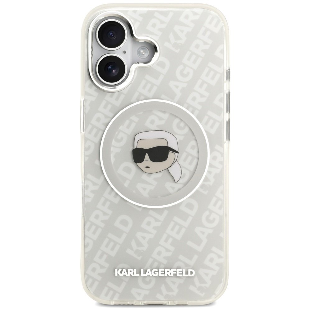 iPhone 17 dėklas Karl Lagerfeld IML Karl Head Logo, MagSafe – pilkas 2