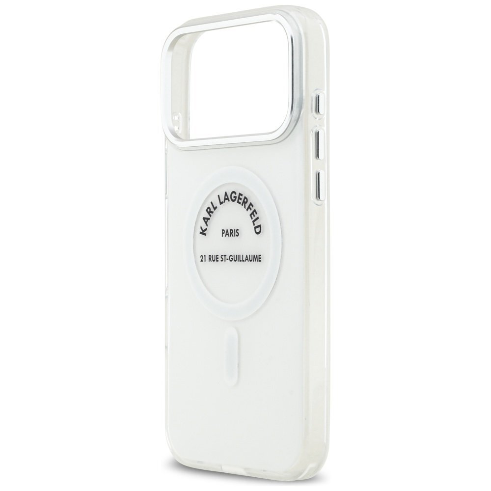 iPhone 17 Pro Max Karl Lagerfeld IML Karl RSG Logo MagSafe dėklas – skaidrus 5 iPhone 17 Pro Max Karl Lagerfeld IML Karl RSG Logo MagSafe dėklas – skaidrus 5