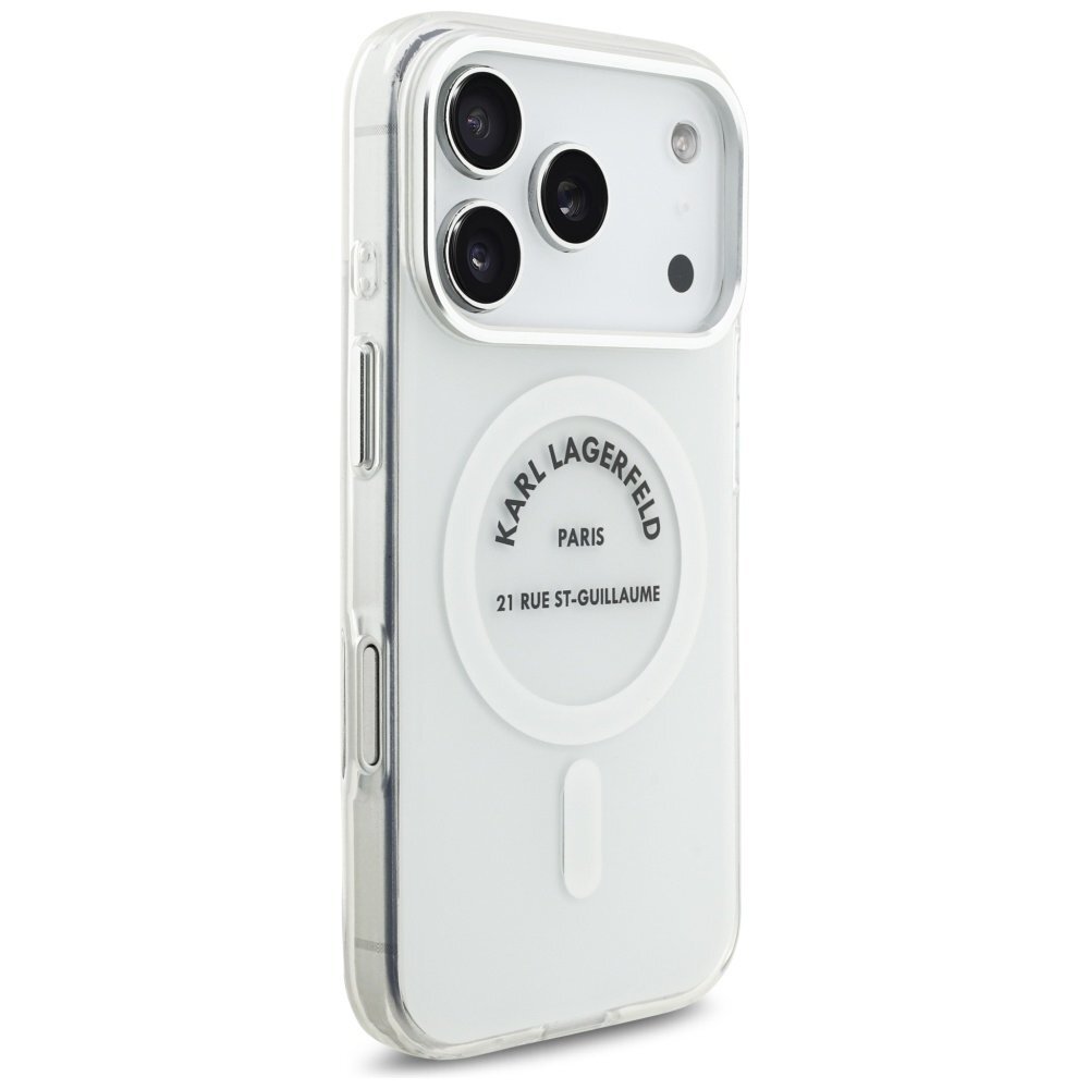 iPhone 17 Pro Karl Lagerfeld IML Karl RSG Logo MagSafe dėklas – skaidrus 3 iPhone 17 Pro Karl Lagerfeld IML Karl RSG Logo MagSafe dėklas – skaidrus 3
