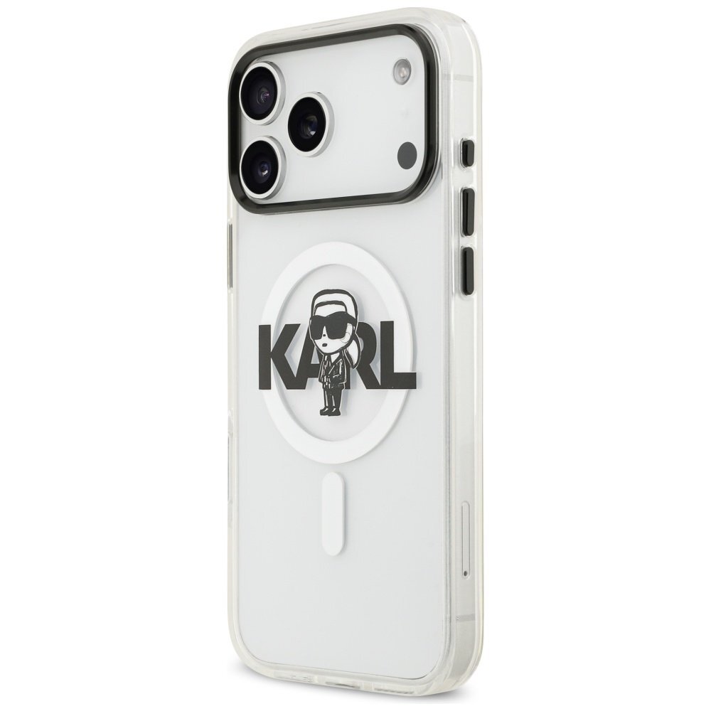 iPhone 17 Pro Max Karl Lagerfeld IML Karl Sketch Logo MagSafe dėklas – skaidrus 1 iPhone 17 Pro Max Karl Lagerfeld IML Karl Sketch Logo MagSafe dėklas – skaidrus 1