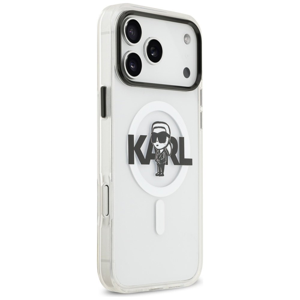 iPhone 17 Pro Max Karl Lagerfeld IML Karl Sketch Logo MagSafe dėklas – skaidrus 3 iPhone 17 Pro Max Karl Lagerfeld IML Karl Sketch Logo MagSafe dėklas – skaidrus 3