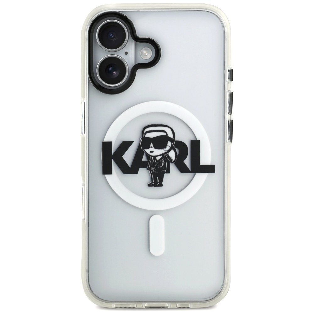 iPhone 17 Karl Lagerfeld IML Karl Sketch Logo MagSafe dėklas – skaidrus 2