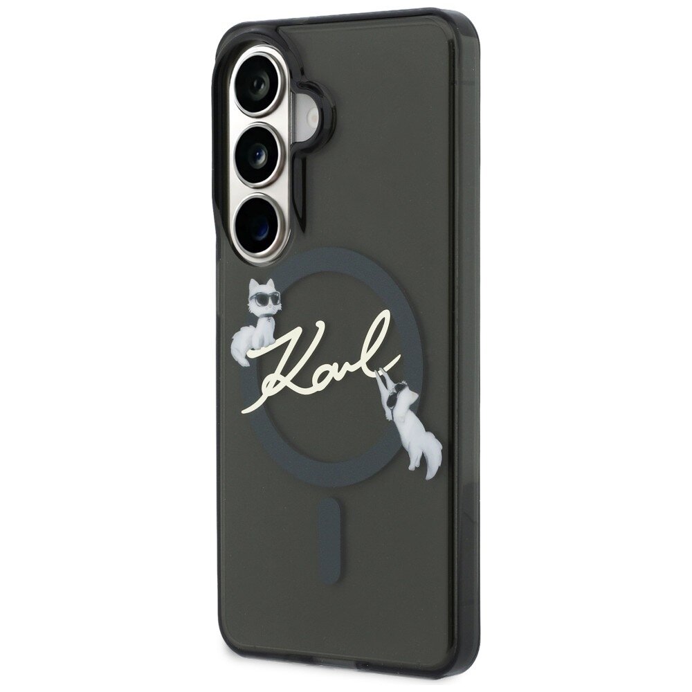 Samsung Galaxy S26 Plus Karl Lagerfeld IML KC Script MagSafe dėklas – juodas 1