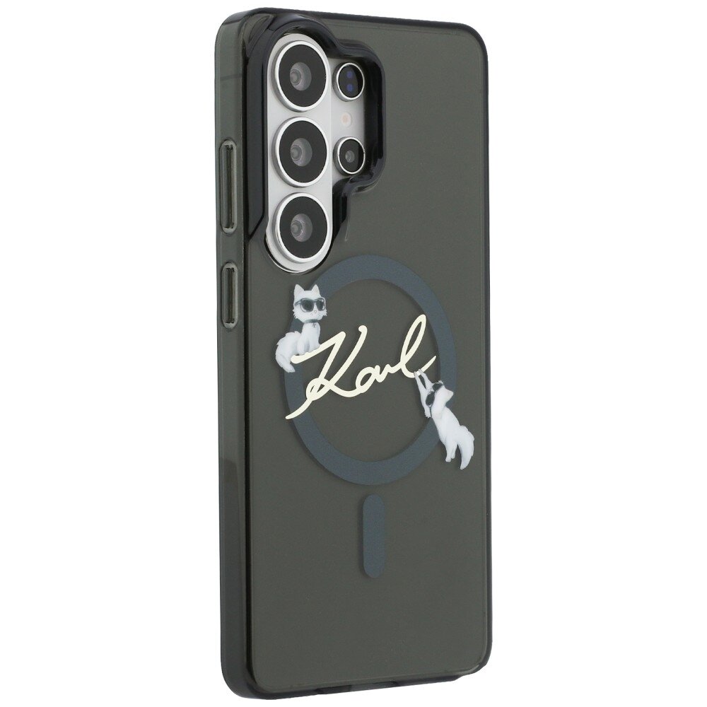 Samsung Galaxy S26 Ultra Karl Lagerfeld IML KC Script MagSafe dėklas – juodas 3