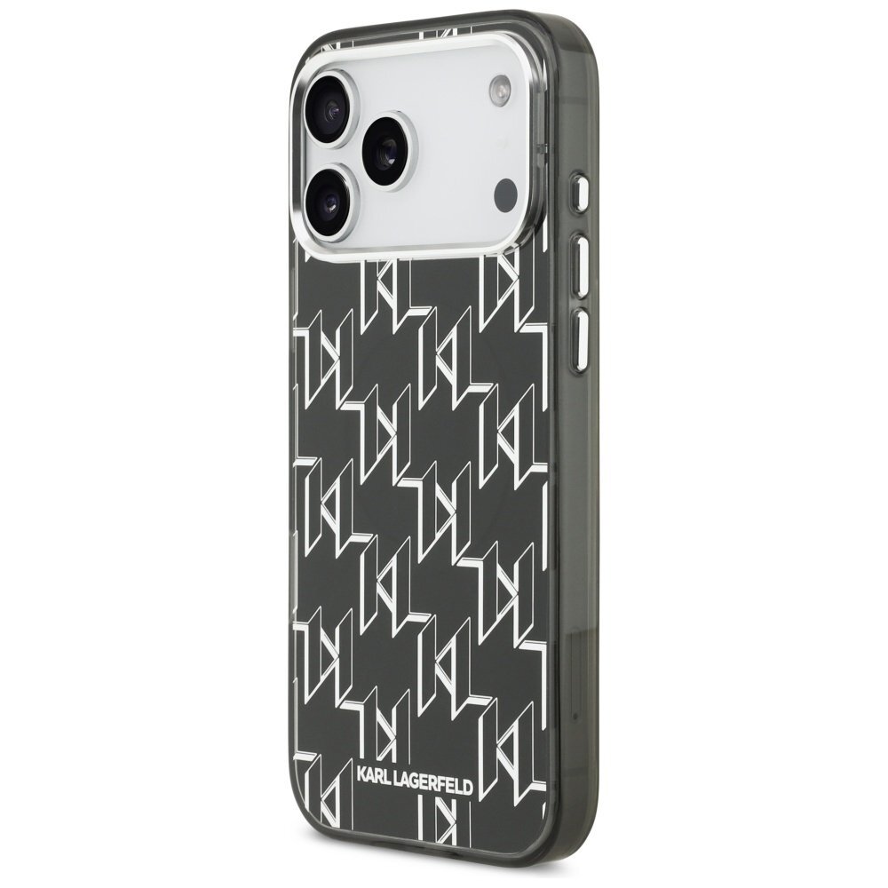 iPhone 17 Pro Max Karl Lagerfeld IML KL Monogram MagSafe dėklas – juodas 1 iPhone 17 Pro Max Karl Lagerfeld IML KL Monogram MagSafe dėklas – juodas 1