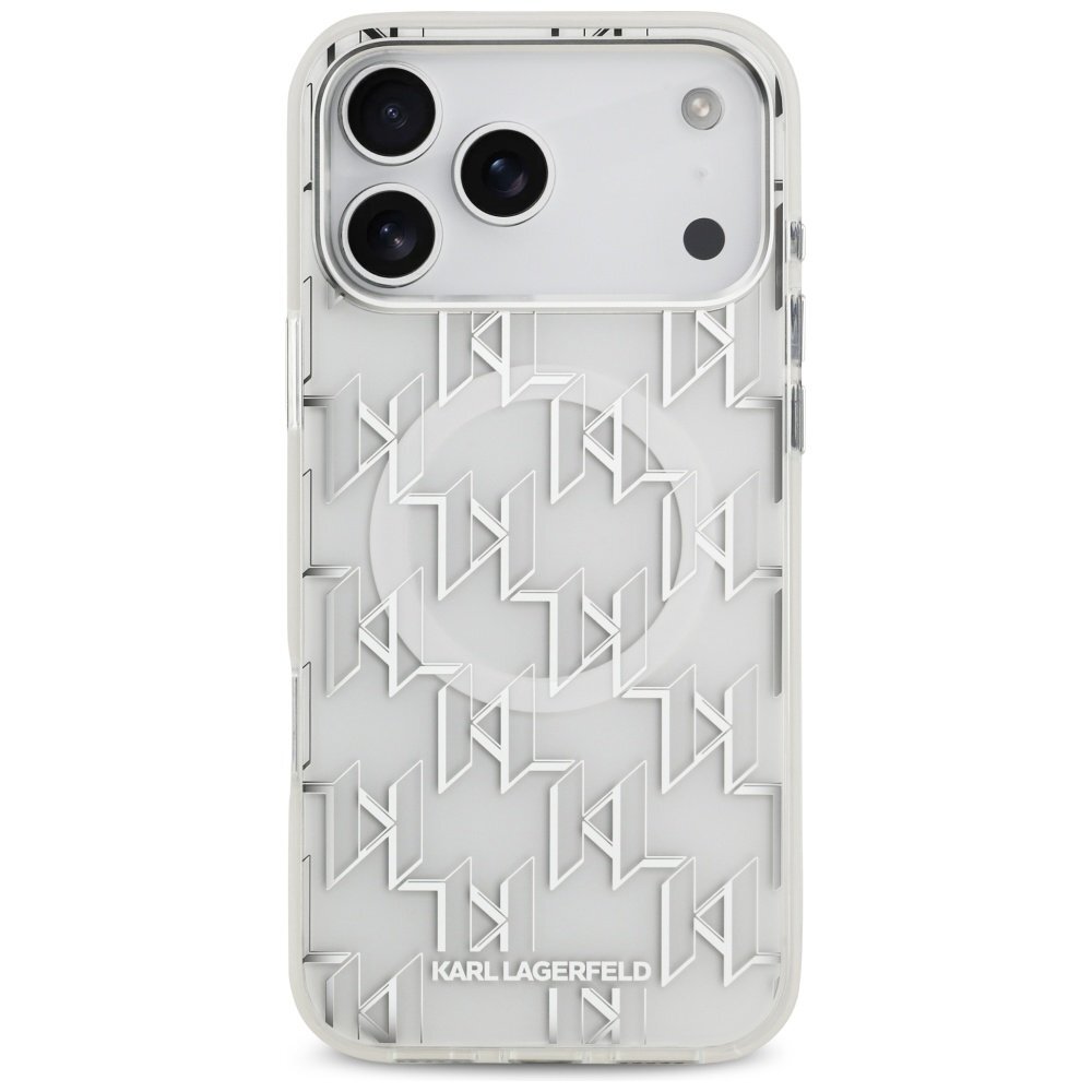 iPhone 17 Pro Max dėklas Karl Lagerfeld IML KL Monogram, MagSafe – baltas 2 iPhone 17 Pro Max dėklas Karl Lagerfeld IML KL Monogram, MagSafe – baltas 2