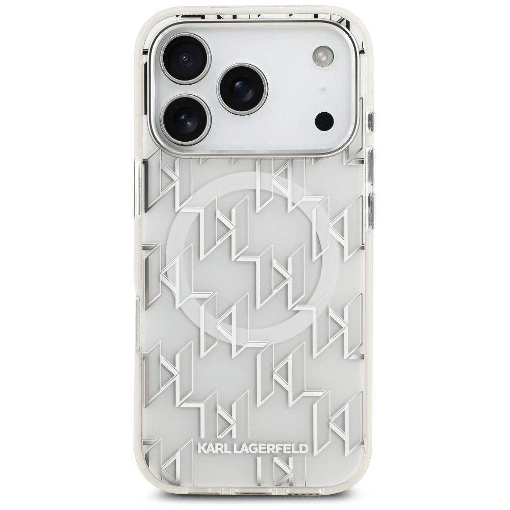 iPhone 17 Pro dėklas Karl Lagerfeld IML KL Monogram, MagSafe – baltas 2 iPhone 17 Pro dėklas Karl Lagerfeld IML KL Monogram, MagSafe – baltas 2